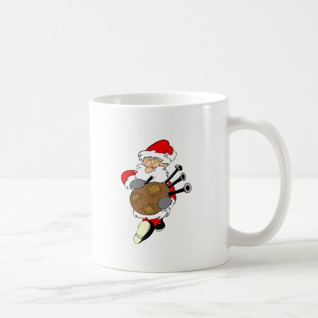 Bagpipe Santa Coffee Mug (Right)