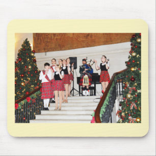 Bagpiper and entertainers mouse pad
