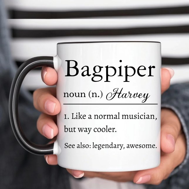 Bagpiper Definition Funny Mug (Creator Uploaded)