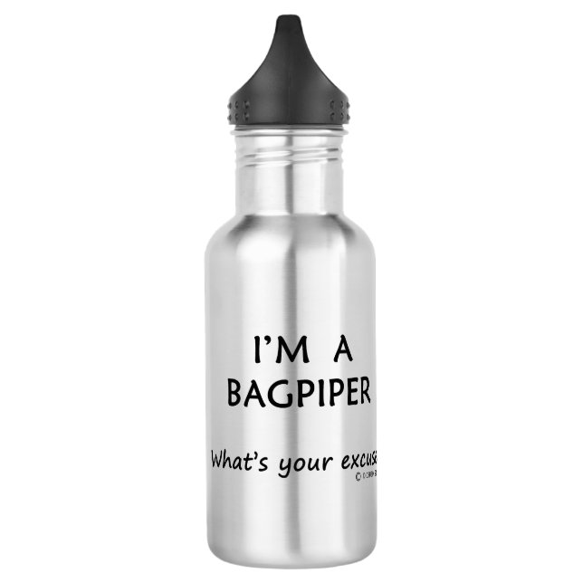 Bagpiper Excuse 532 Ml Water Bottle (Left)