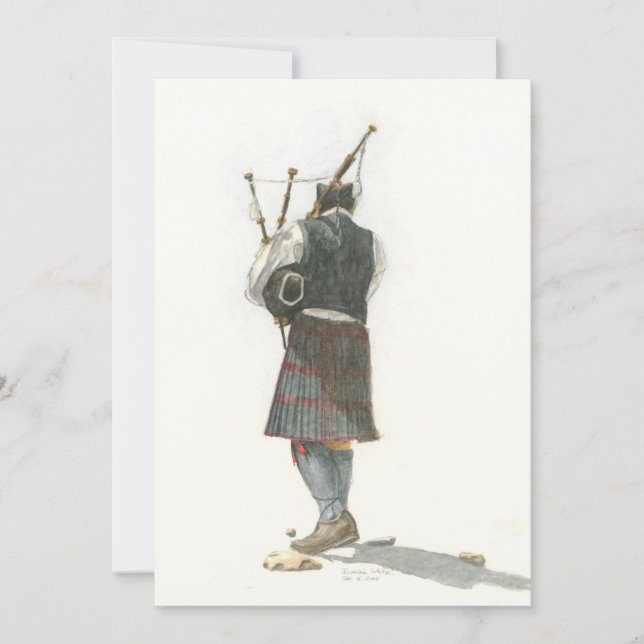 Bagpiper Flat Cards (Front)