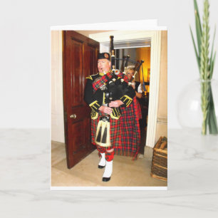 Bagpiper Holiday Card