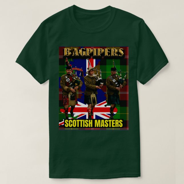 Bagpipers Scottish Masters 1 T-Shirt (Design Front)