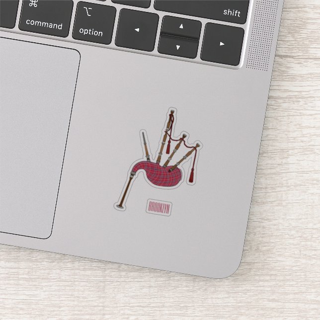 Bagpipes cartoon illustration (Detail)