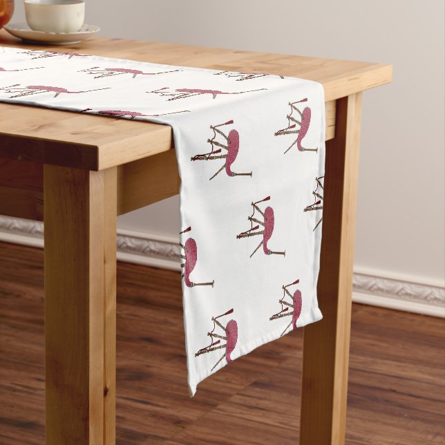 Bagpipes cartoon illustration  short table runner (In Situ)