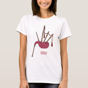 Bagpipes cartoon illustration T-Shirt