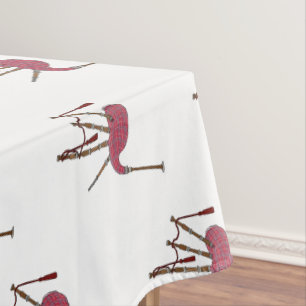 Bagpipes cartoon illustration tablecloth