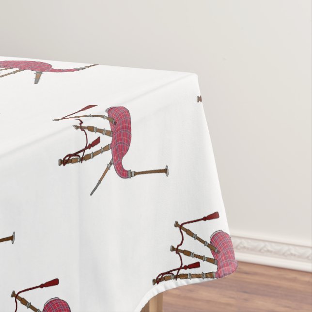 Bagpipes cartoon illustration  tablecloth (In Situ)