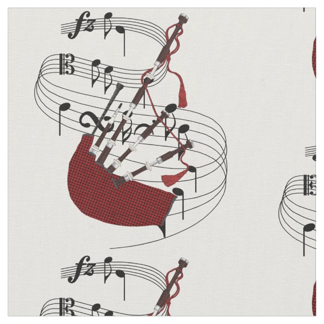 Bagpipes Fabric (Close Up)