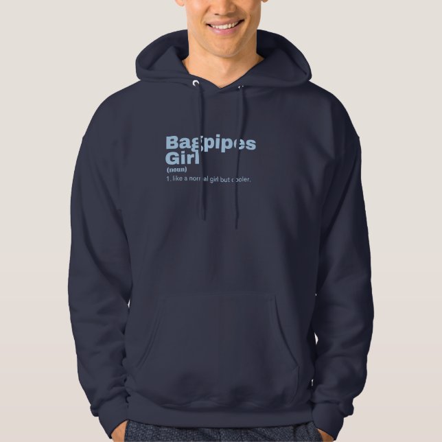 Bagpipes  Girl - Bagpipes  Hoodie (Front)