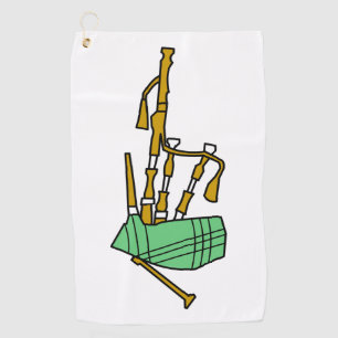 Bagpipes Golf Towel