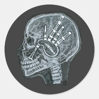 Bagpipes in my mind - Scottish Edition Classic Round Sticker