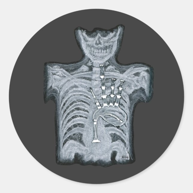 Bagpipes in your heart - Scottish Ed. Sticker (Front)