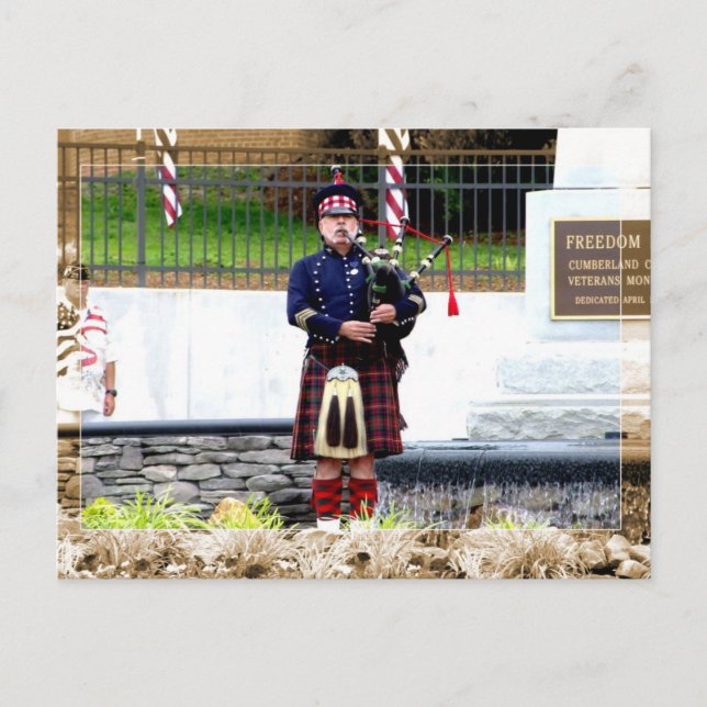 Bagpipes Postcard (Front)