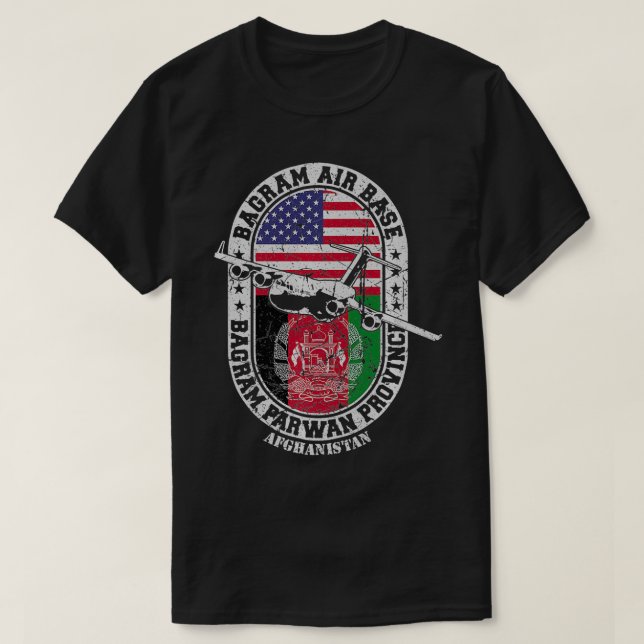 Bagram Air Base Airfield USAF Afghanistan Premium  T-Shirt (Design Front)