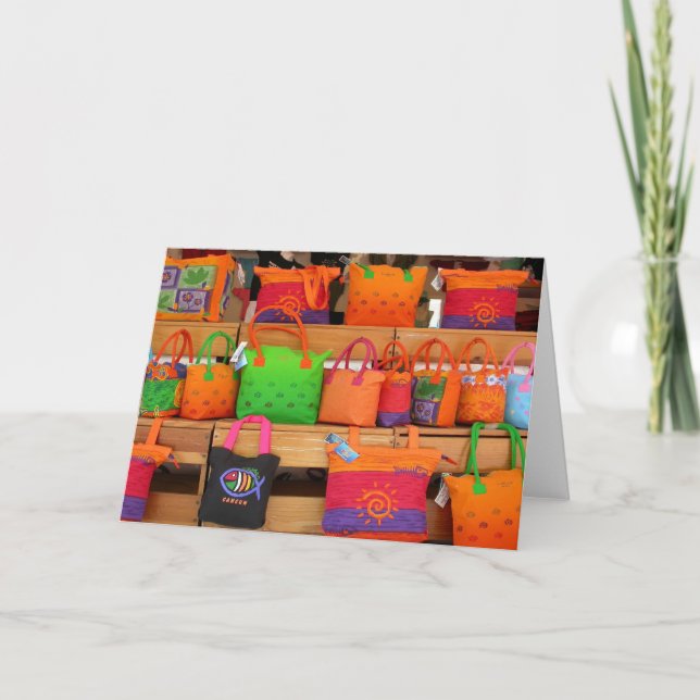 Bags of Cancun note card (Front)