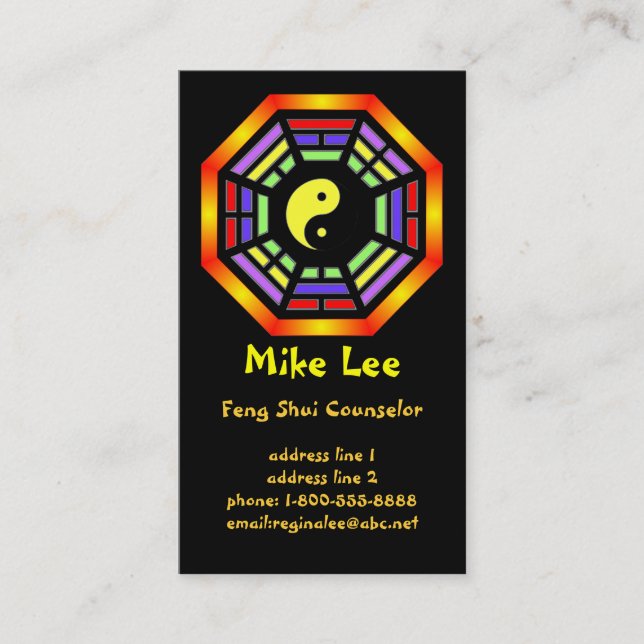 Bagua Business Cards (Front)