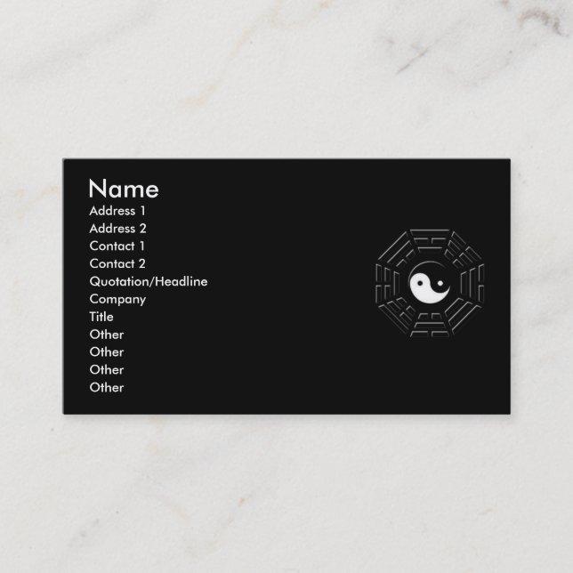 Bagua Profile Card (Front)