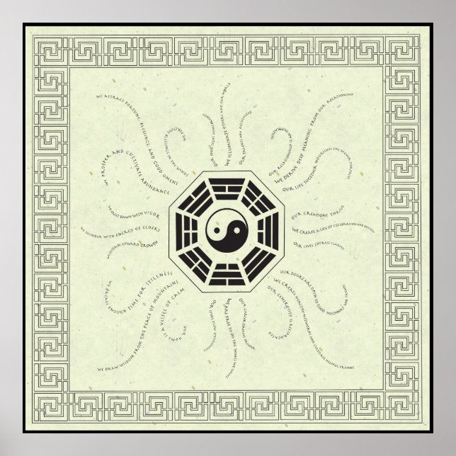 Bagua with Affirmations Poster (Front)