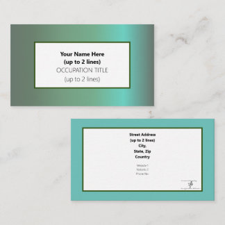 Baguio Morning Business Card