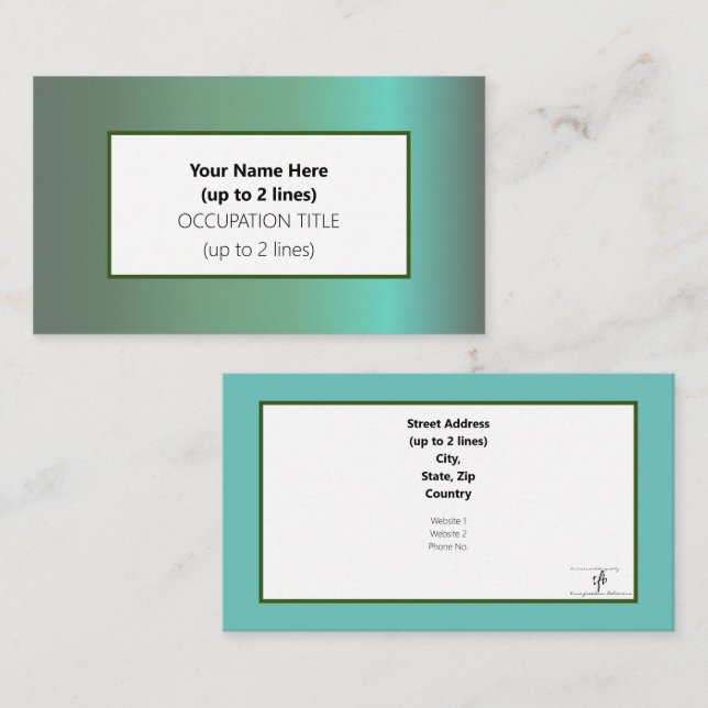 Baguio Morning Business Card (Front/Back)