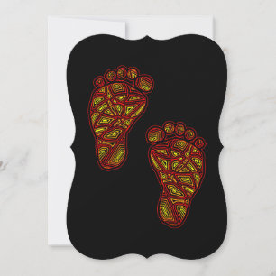 Bagy Footprints Invitation
