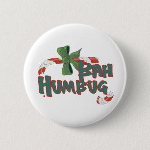 Bah Humbug! 6 Cm Round Badge