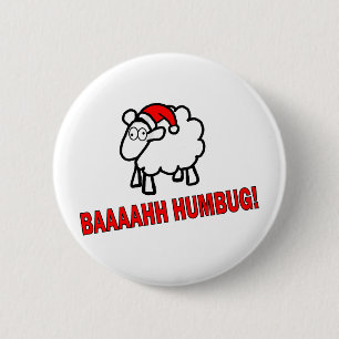 Bah Humbug! 6 Cm Round Badge