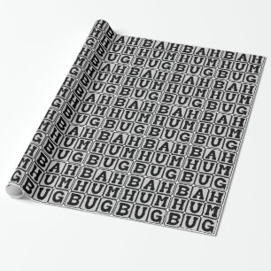 Bah Humbug, Anti-Christmas Sentiment Wrapping Paper