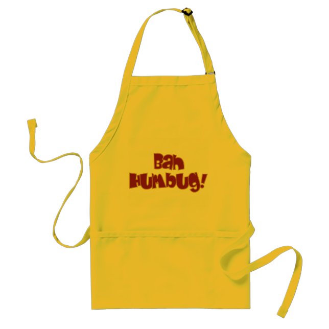 BAH HUMBUG! apron - choose style & colour (Front)