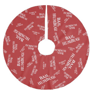 Bah Humbug Brushed Polyester Tree Skirt