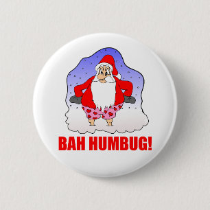 Bah Humbug Button