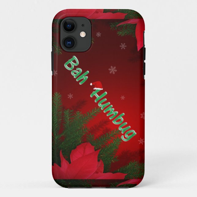Bah Humbug Case-Mate iPhone Case (Back)