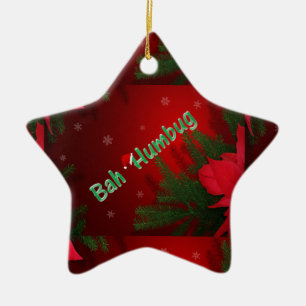 Bah Humbug Ceramic Ornament