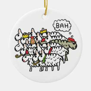 Bah Humbug Ceramic Ornament