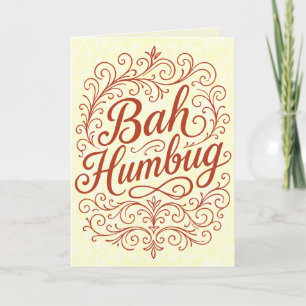 Bah Humbug Christmas Card