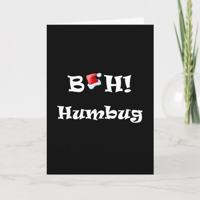 Bah! Humbug Christmas Card (Front)