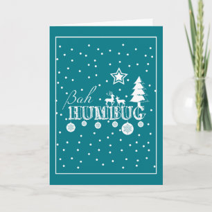 Bah Humbug Christmas Holiday Card