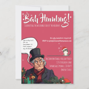 Bah Humbug! Christmas Invitation