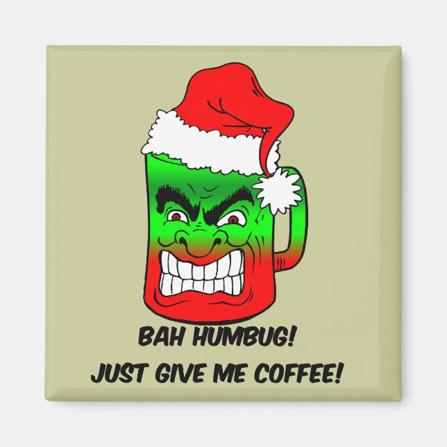 bah humbug Christmas Magnet (Front)