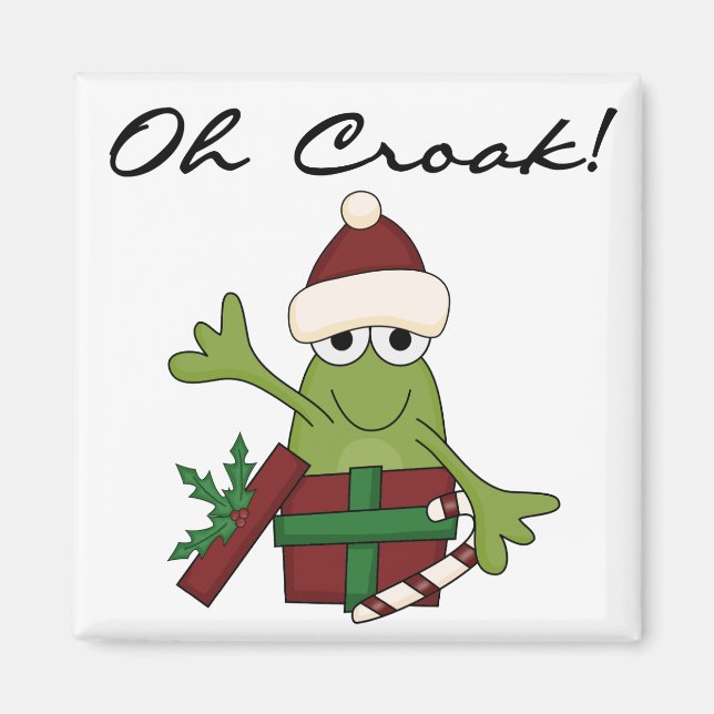 Bah Humbug Frog Christmas Tshirts and Gifts Magnet (Front)