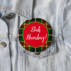 Bah Humbug Funny Christmas Plaid