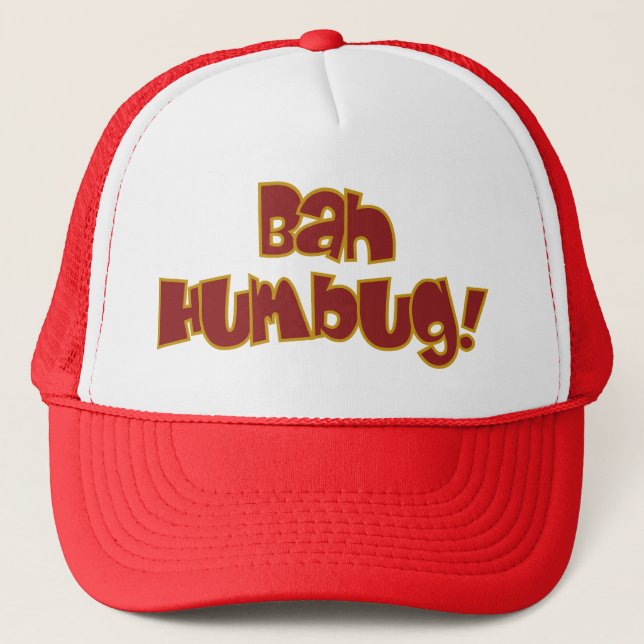 BAH HUMBUG! hat - choose colour (Front)