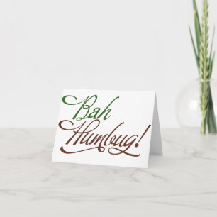 Bah Humbug Holiday Card