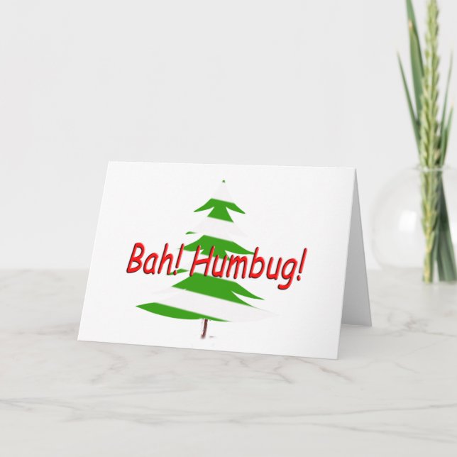 Bah! Humbug! Holiday Card (Front)