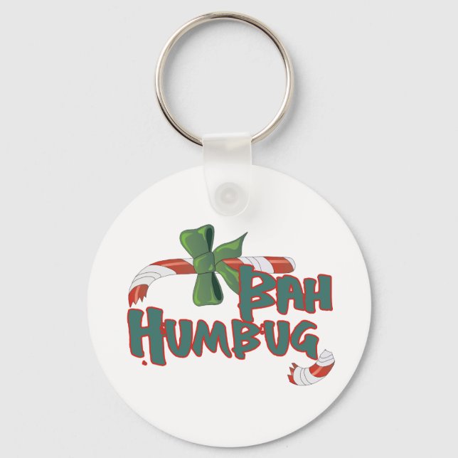 Bah Humbug! Key Ring (Front)
