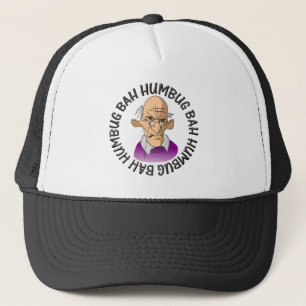 bah humbug old man trucker hat