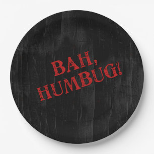 Bah Humbug Paper Plate