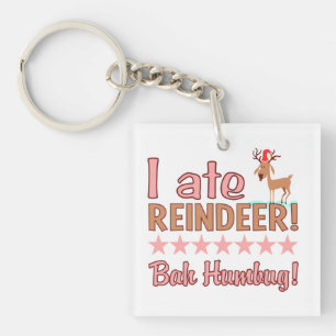 Bah Humbug Reindeer key chain
