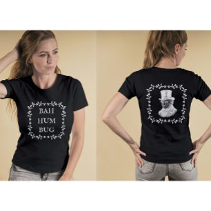 Bah Humbug Scrooge Dickens Christmas Carol Tri-Blend Shirt